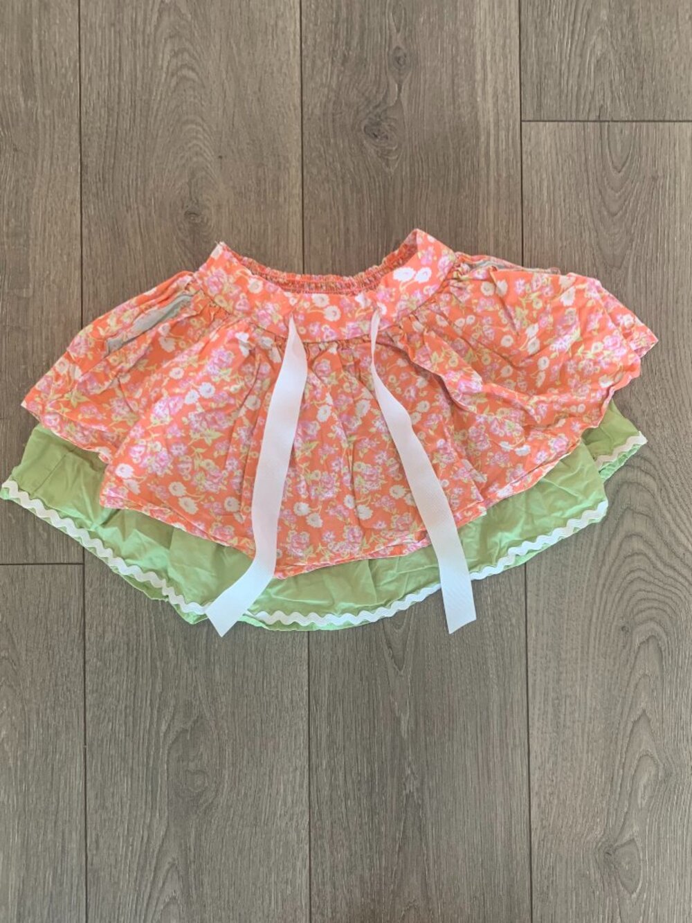 UC Matilda Jane Valencia Orange and Green Skirt Toddler Size 2